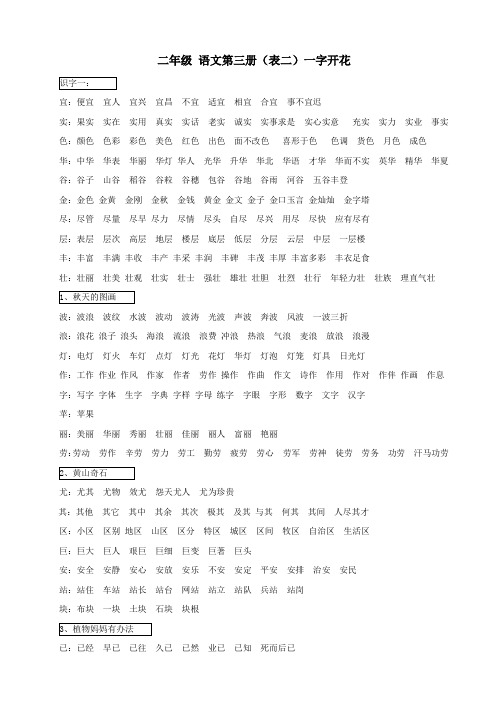 二年级上册扩词