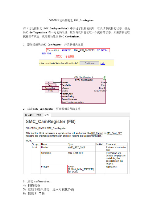 CODESYS运动控制之SMC_CamRegister