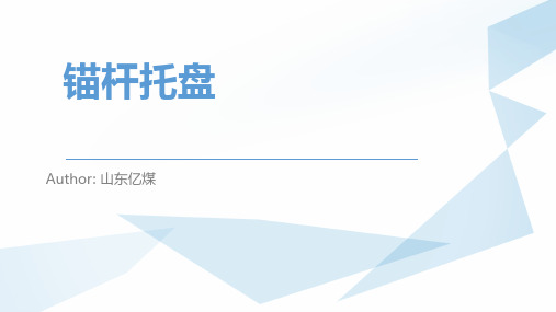锚杆托盘的正确使用方式