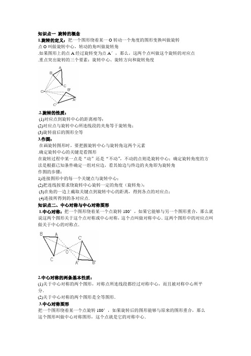 旋转知识点总结