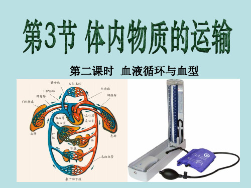 (浙教版)九年级科学上册精品教学课件：4.3  体内物质的运输(第2课时)