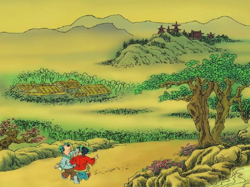 (教科版)一年级语文上册课件 山村