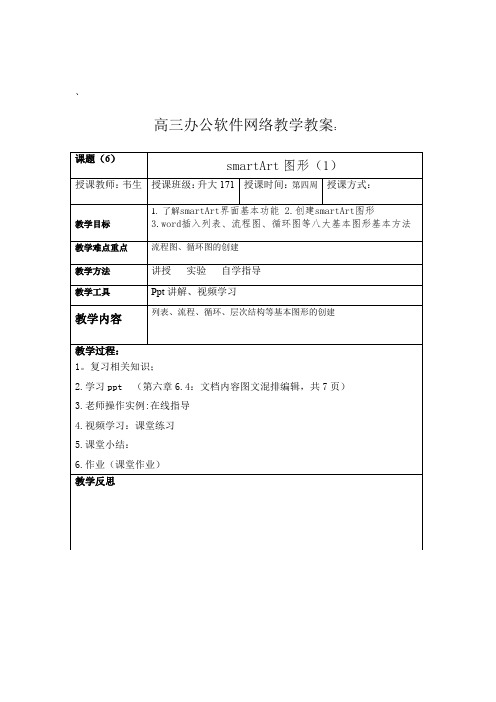 (wei)高三办公软件网络教学教案