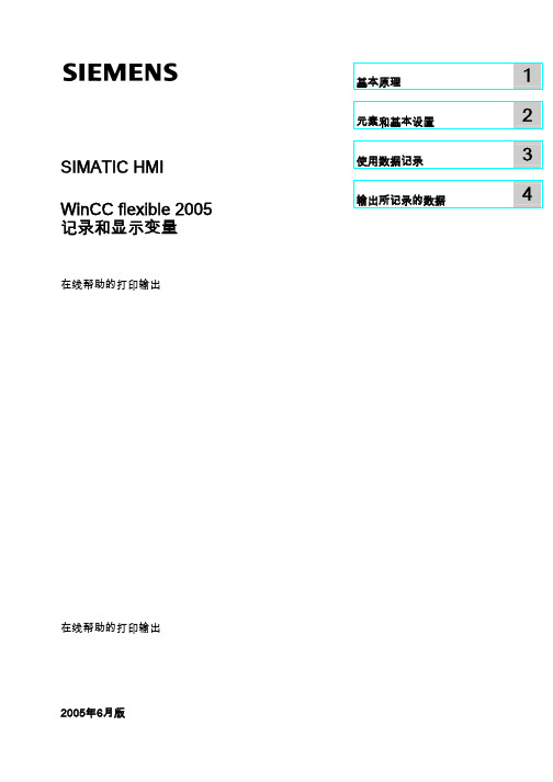 WinCC flexible记录和显示变量