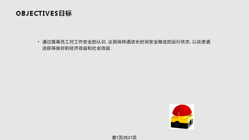 酒店工作安全知识培训PPT课件