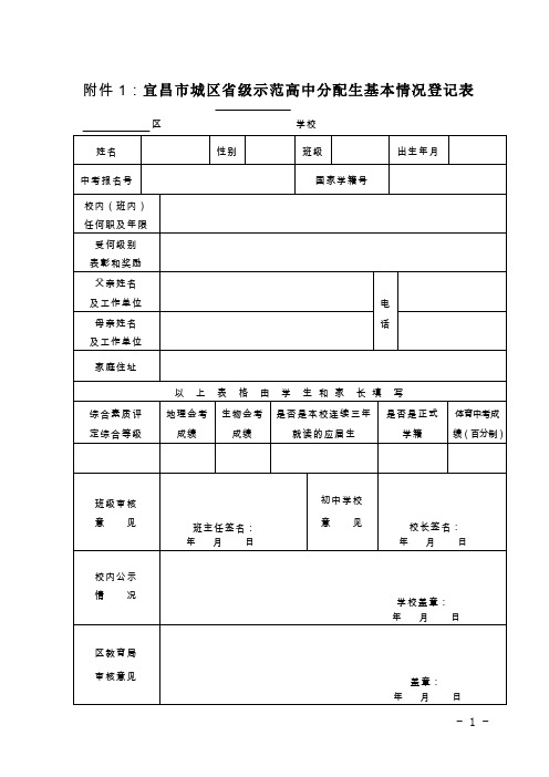 2013年宜昌市城区省级示范高中