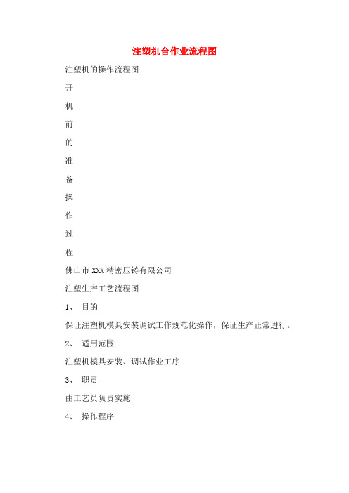 注塑机台作业流程图