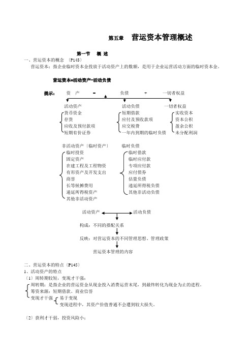 营运资本管理概述
