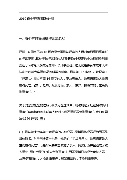 2019青少年犯罪率统计图