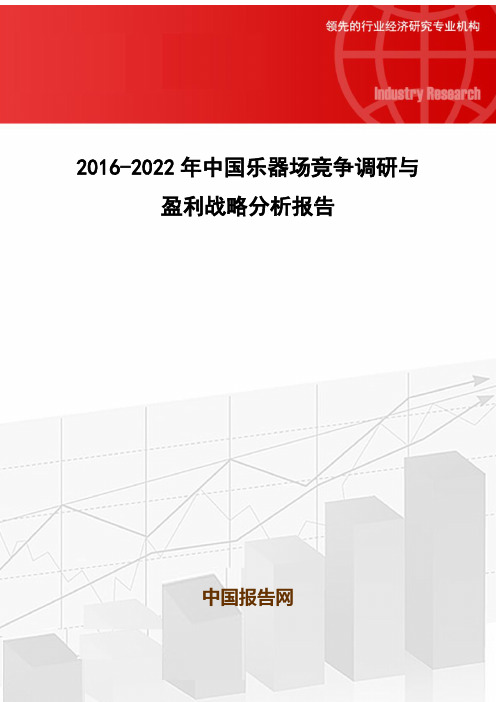 2016-2022年中国乐器场竞争调研与盈利战略分析报告