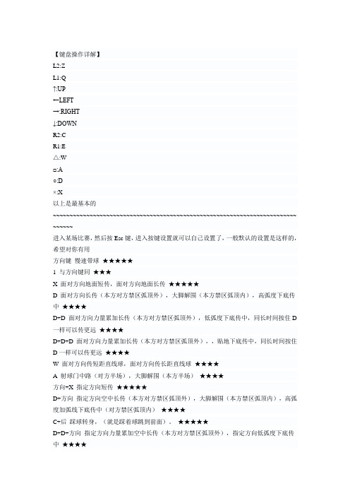 实况足球2010技巧详解