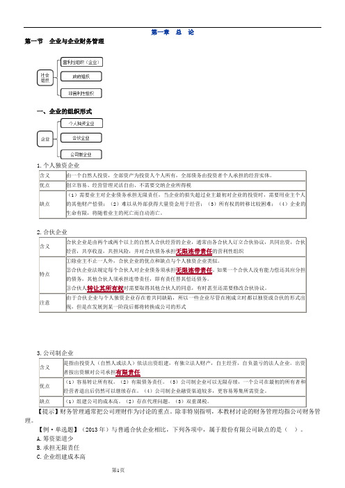 中级会计-财务管理第一章讲义