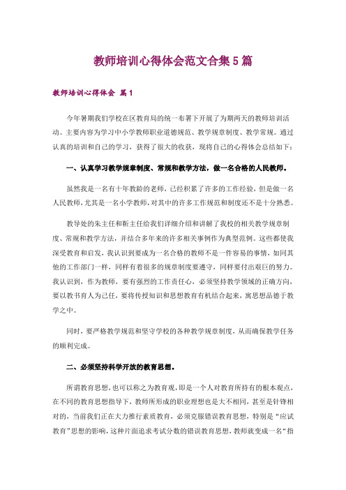 教师培训心得体会范文合集5篇_3