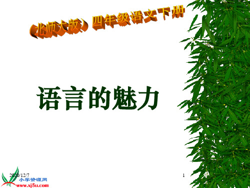 《语言的魅力 4》北师大版四年级语文下册课件PPT