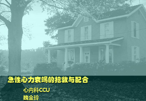 急性心力衰竭的抢救与配合
