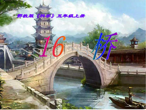 鄂教版五年级上册科学《桥》