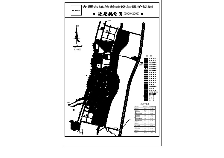 龙龙潭古镇景观与保护规划cad设计图纸