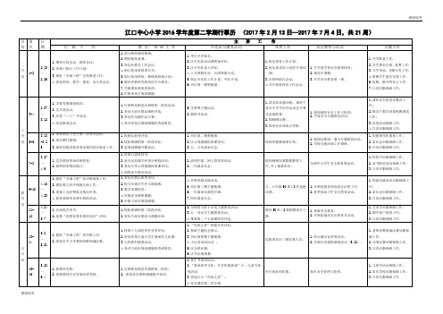 江口中心小学2016学年度第二学期行事历.doc