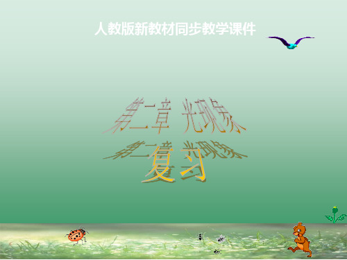 人教版《第二章光现象》单元复习PPT课件