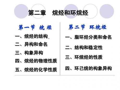 第二章  烷烃