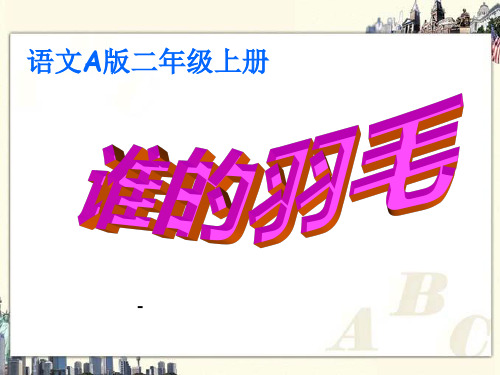 语文A版语文二上《谁的羽毛》ppt-课件