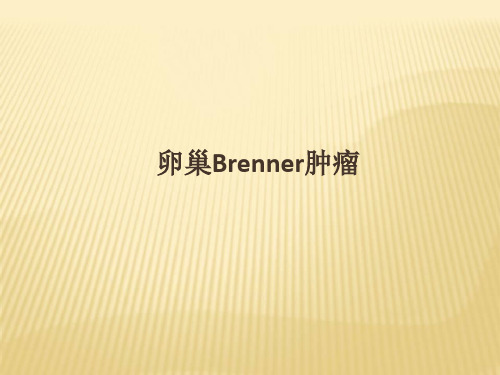 规培讲课Brenner肿瘤PPT课件