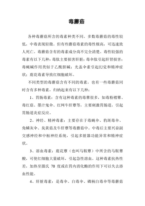 毒蘑菇