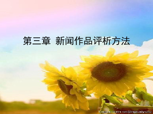 新闻作品评析方法(1)