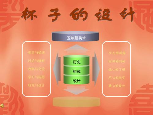 人美版小学五年级上册美术《杯子的设计》教学课件 