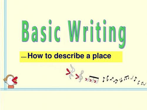 高中英语基础写作训练Basic_writing 2