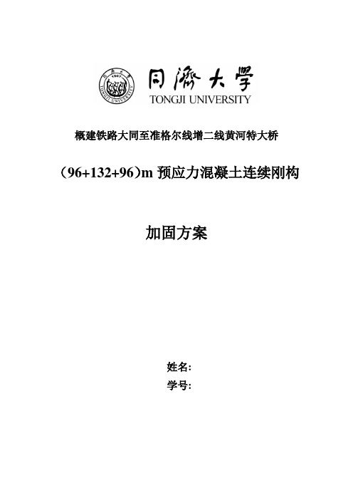 大准增二线黄河特大桥连续刚构桥加固方案