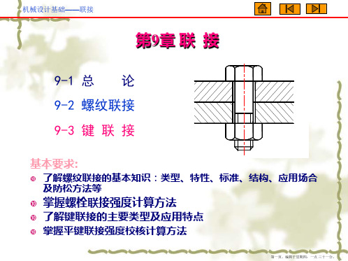 9、10螺纹连接、键联接  (精品 课件 素材)