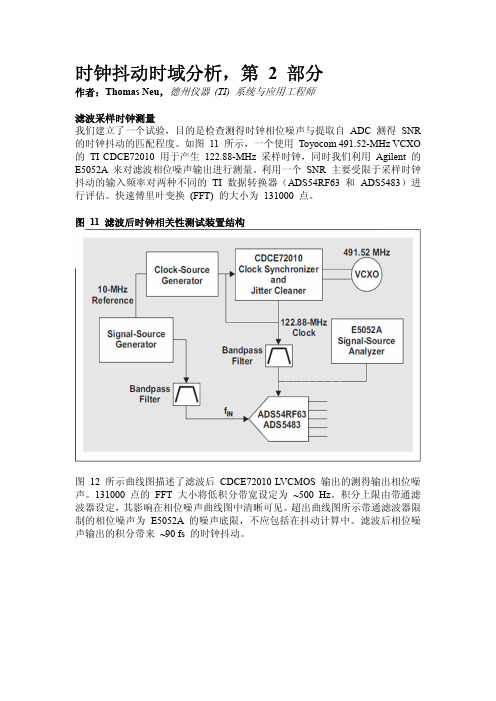时钟抖动时域分析