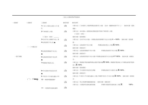 三级公立医院绩效考核指标.docx