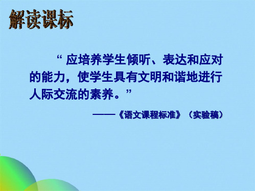 优选中考复习口语交际篇ppt(共52张PPT)