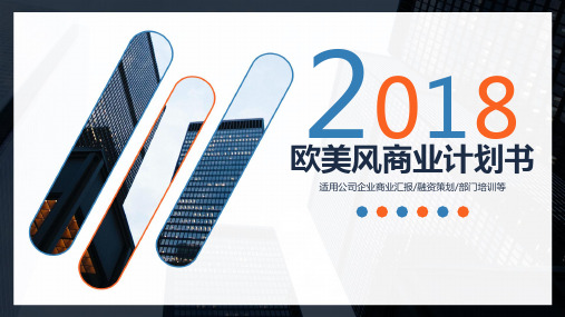 欧美风融资项目商业计划书通用PPT模板