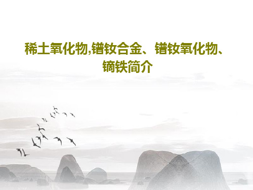 稀土氧化物,镨钕合金、镨钕氧化物、镝铁简介共27页