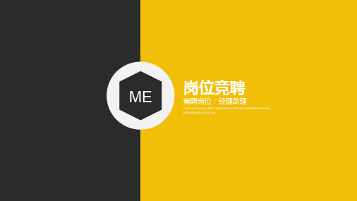 电子工程师岗位竞聘PPT