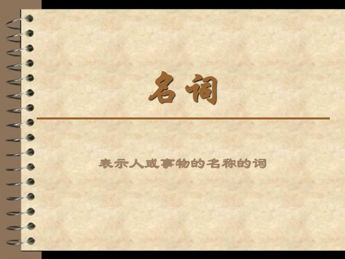 名 词、名词所有格