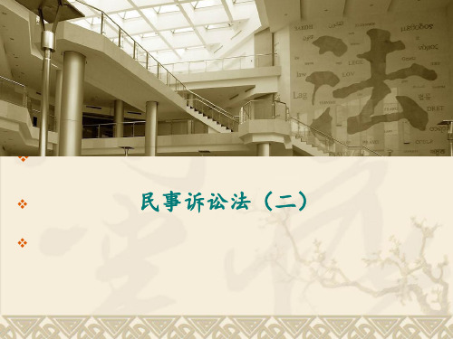 司法考试复习资料-法考客观民诉-讲义(二)