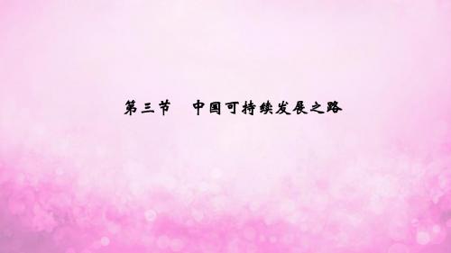 2018_2019学年高中地理第五单元走可持续发展之路(补充)第三节中国可持续发展之路课件鲁教版必修
