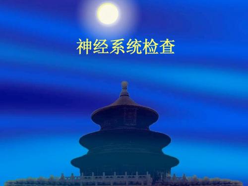 执业医师实践技能考试 神经系统的检查