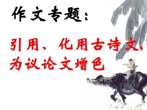 2014年以诗入文添神韵----引用_化用古诗文_为议论文增色 (2)