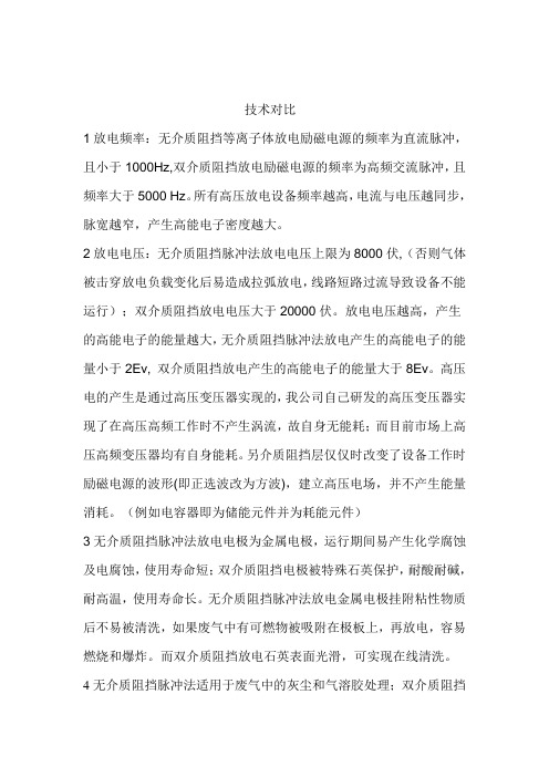 电晕放电与双介质阻挡放电原理技术对比-总工改