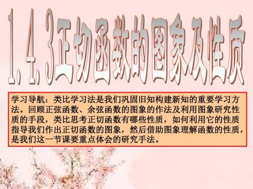正切函数图象和性质课件公开课