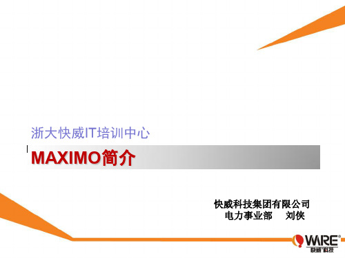 1.MAXIMO简介