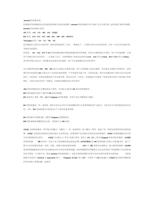 Autotrol控制器总览