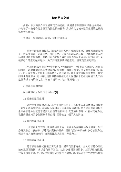 城市第五立面