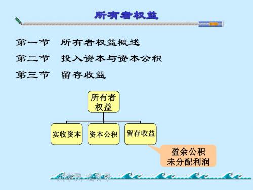 第十章 所有者权益