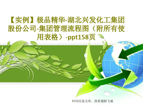 【实例】极品精华-湖北兴发化工集团股份公司-集团管理流程图(附所有使用表格)-ppt158页共160